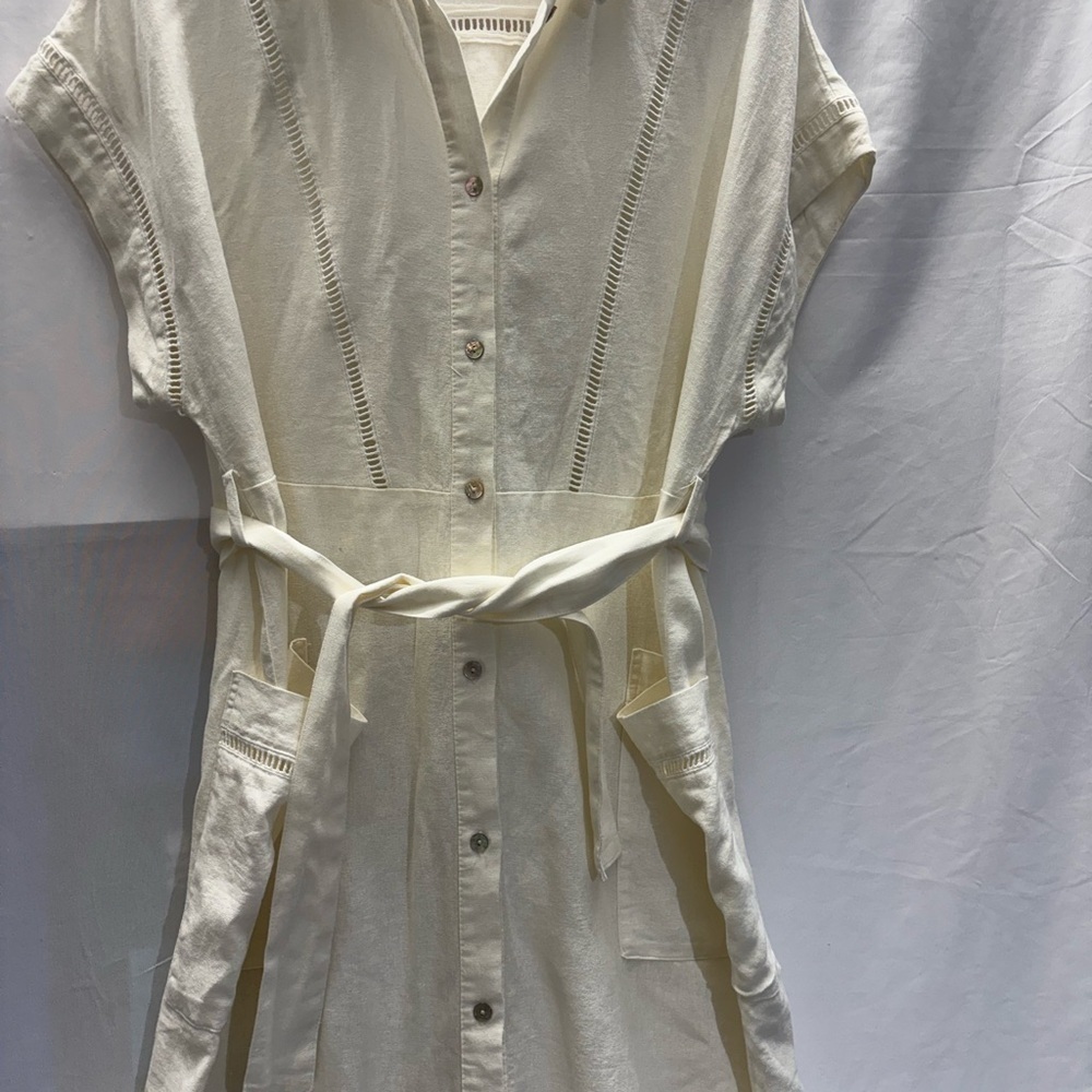 Zara White Beach Cover-Up - Picture 8 of 11